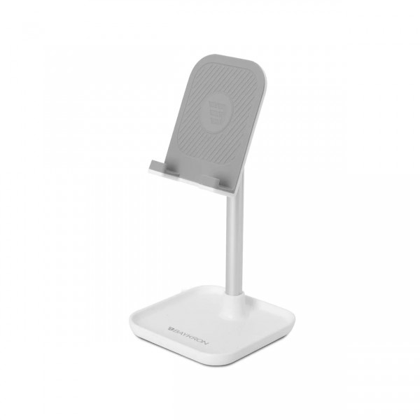 Baykron Επιτραπέζιο Stand για Κινητά / Tablet Ρυθμιζόμενο Λευκό BA-MB-WH