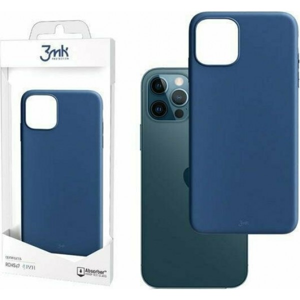 3MK θήκη κινητού Matt Case Back Cover Blueberry (iPhone 12 / 12 Pro)