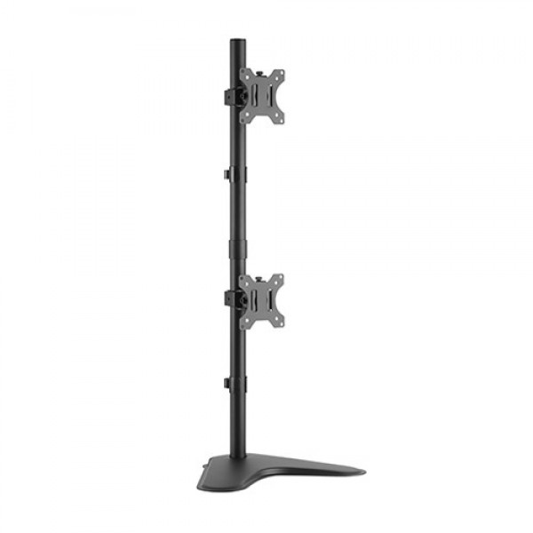 Brateck Dual Screens Economical Double Joint Articulating Steel Monitor Stand LDT12-T02V