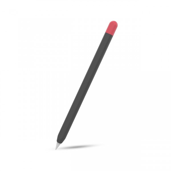 Baykron Θήκη Duotone Silicone Ultra Thin Sleeve για Apple Pencil 2nd Generation Μαύρη Κόκκινη BA-PT65-2-BLK