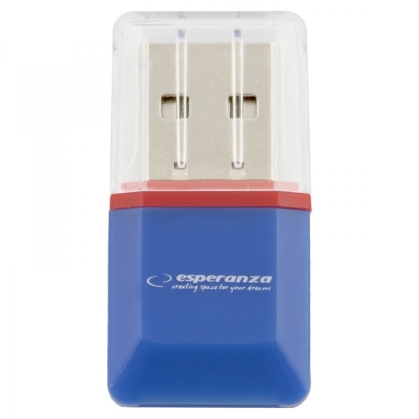 Esperanza MicroSD CARD READER BLUE USB 2.0 EA134B