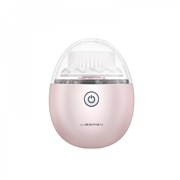 Liberex Βούρτσα Καθαρισμού Προσώπου Egg Sonic Vibrating Facial Cleansing Brush 3 Heads with 3 Modes IPX6 Waterproof - Ροζ CP0059