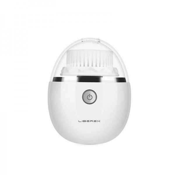 Liberex Βούρτσα Καθαρισμού Προσώπου Egg Sonic Vibrating Facial Cleansing Brush 3 Heads with 3 Modes IPX6 Waterproof - Άσπρο