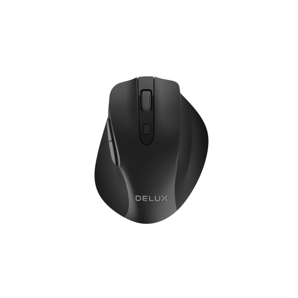 Delux Wireless Optical Mouse 2.4G Μαύρο M517GX