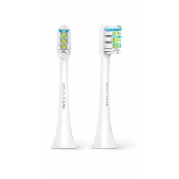 Xiaomi Soocas Clean Ανταλλακτικές Κεφαλές για Ηλεκτρική Οδοντόβουρτσα Χ5/X3U/X3/X1, 2τμχ - Άσπρο BH01W