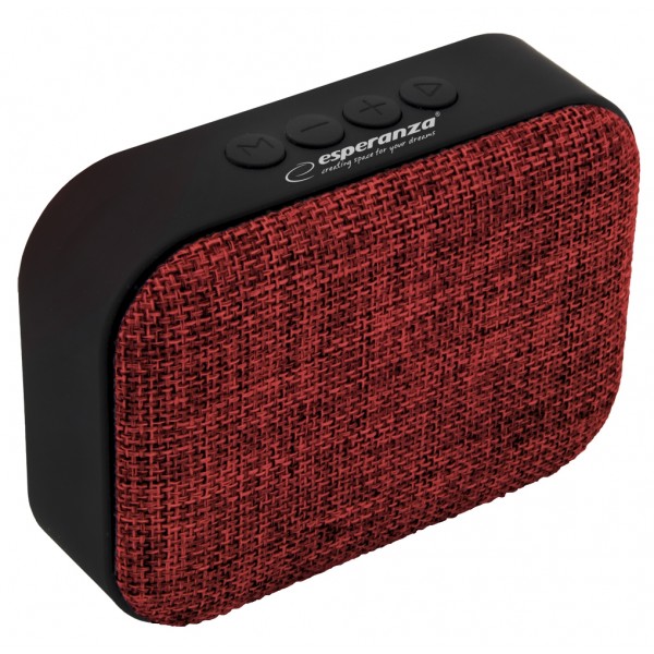 Εsperanza Bluetooth Ηχείο Κόκκινο Με Υφασμα speaker Samba FM Red EP129R