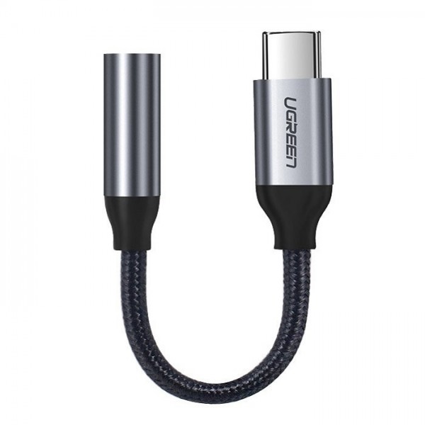 Ugreen Αντάπτορας USB Type C to 3.5mm Mini Jack Cable 10cm - Γκρι (30632)