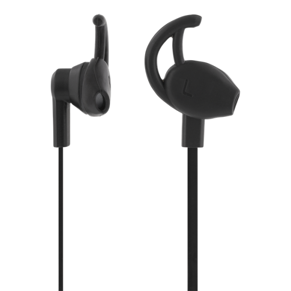 STREETZ Ακουστικά Ψείρες stay-in-ear 3.5mm με Μικρόφωνο Μαύρα HL-W100