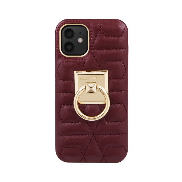 IDEAL OF SWEDEN Θήκη Statement iPhone 12 Mini Quilted Ruby IDSCAW21-I2054-343