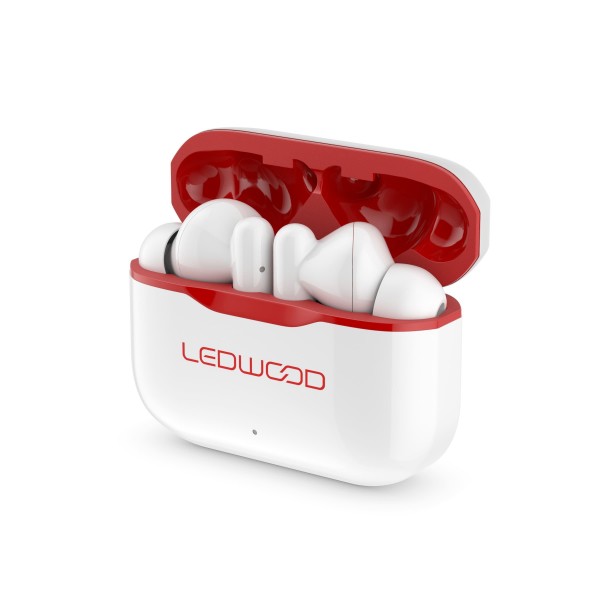 LEDWOOD ακουστικά TWS CAPELLA BLUETOOTH 5.0 TWS  LD-T06-WH/RED