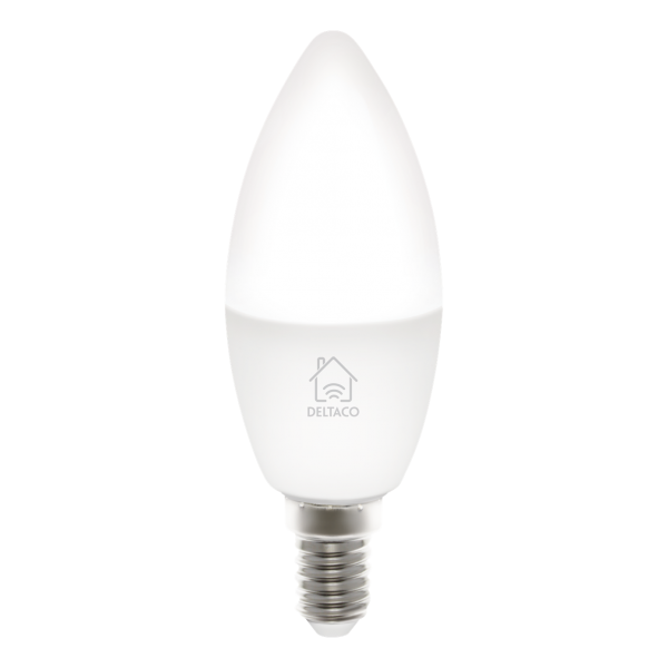 Deltaco Smart Home Λάμπα LED E14 WiFI 5W 2700K-6500K dimmable Λευκή SH-LE14W