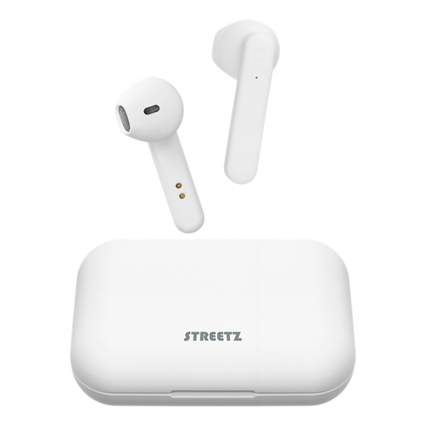 STREETZ True Wireless Stereo Ακουστικά Ψείρες Λευκό TWS-105