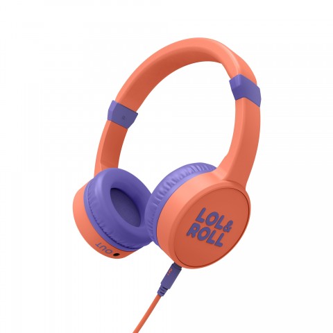 Lol&Roll Παιδικά ακουστικά Κεφαλής Pop Kids Headphones Πορτοκαλί  8432426451869