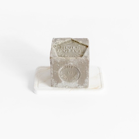 Stonea Σαπουνοθήκη από Διατομίτη TOPAZ SOAP HOLDER 8x13x0.9xm σε Χρώμα Τοπάζ Μάρμαρο STO-SOAP-TOP