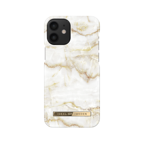 IDEAL OF SWEDEN Θήκη Fashion iPhone 12 Mini Golden Pearl Marble IDFCSS20-I2054-194