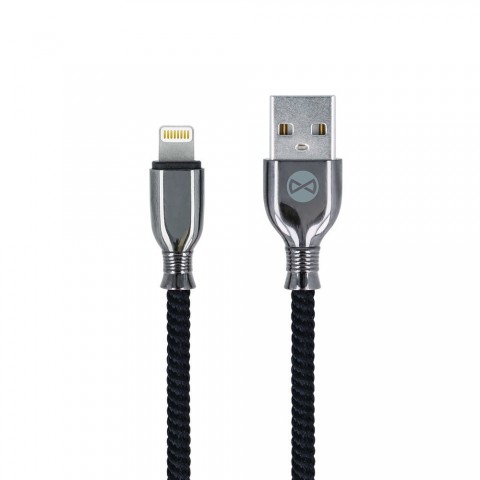 Forever Καλώδιο USB-A σε Lightning 3A 1m Μαύρο GSM097154