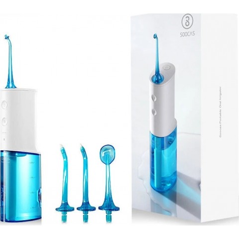 Xiaomi Soocas Oral Irrigator Dental Flosser Νερού με 4 Κεφαλές Waterproof Rechargeable Cleaner W3PRO