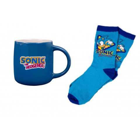 FIZZ Κούπα Κεραμική και Κάλτσες Σετ Sonic Mug & Sock Set 460ml Μπλε 320006