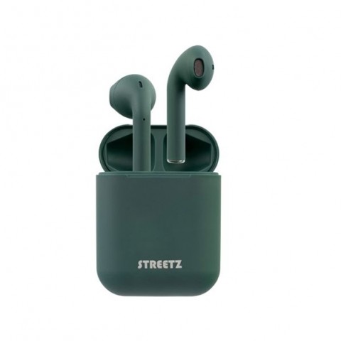 STREETZ True Wireless Stereo Ακουστικά Ψείρες Πράσινα TWS-0010