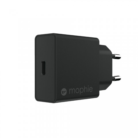 Mophie Wall Adapter USB-C Οικιακός φορτιστής Quick Charge ισχύος 18W (μαύρος) 409903235