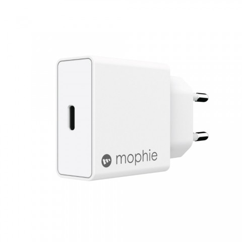 Mophie Wall Adapter USB-C Οικιακός φορτιστής Quick Charge ισχύος 18W (λευκός) 409903236