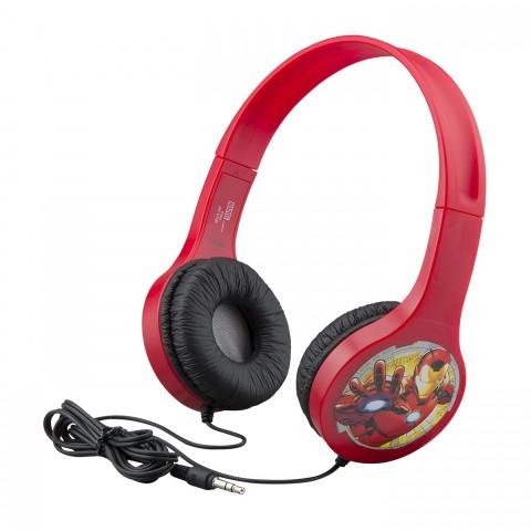 eKids Avengers Ενσύρματα Ακουστικά με ασφαλή μέγιστη ένταση ήχου για παιδιά (AV-V126) (Κόκκινα)
