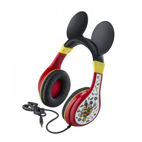 eKids Mickey Mouse Ενσύρματα Ακουστικά με ασφαλή μέγιστη ένταση ήχου για παιδιά και εφήβους (MK-140) (Κόκκινο/Κίτρινο/Μαύρο)