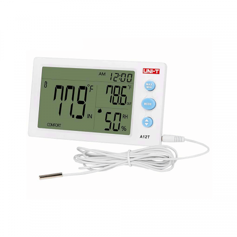 Uni-T Θερμόμετρο-Υγρασιόμετρο με εξωτερικό αισθητήρα A12T MIE0334