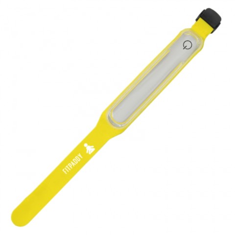 FITPADDY Ελαστικό Περιβραχιόνιο Φωτιζόμενο LED Κίτρινο ARMLED01YL