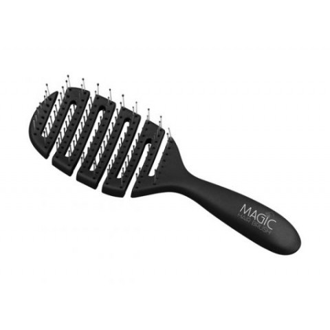 Magic Hair Brush Βούρτσα Μαλλιών για Ξεμπέρδεμα Μαύρη με Μαύρη Θήκη EXP 085