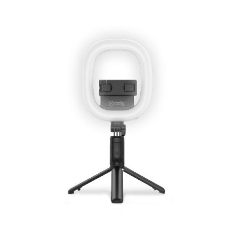 Celly Tripod Mount με Ring Light Pro Click και δυνατότητα χρήσης ως Selfie Stick 210x155x70 mm CLICKRINGBTBK