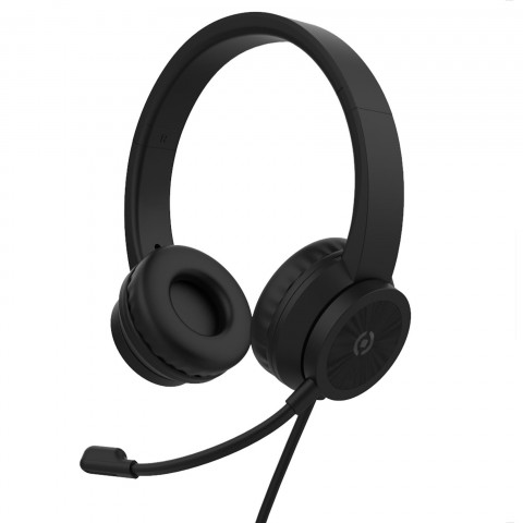 Celly Ακουστικά Κεφαλής Stereo Headphones 3.5mm με Μικρόφωνο Μαύρα SWHEADSETBK