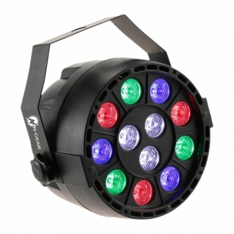 N-Gear Φωτορυθμικό με 12 Λάμπες LED 12x1W 3x Λευκές, Κόκκινες, Μπλε, Πράσινες 100/240 V The 12 LIGHT