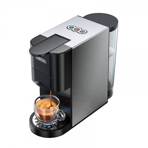 HiBrew Μηχανή Espresso 4σε1 για Αλεσμένο καφέ και Κάψουλες 1L 1450W 19bar H3A