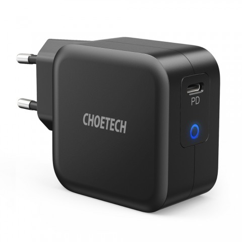 Choetech Φορτιστής Χωρίς Καλώδιο Type C 61W Power Delivery Μαύρος Q6006-EU