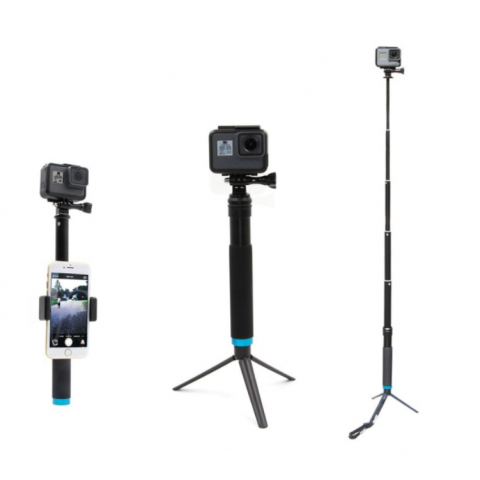Telesin Selfie Stick για Action Cameras DJI - GoPro Heri - Xiaomi Yi Μαύρο GP-MNP-090-D