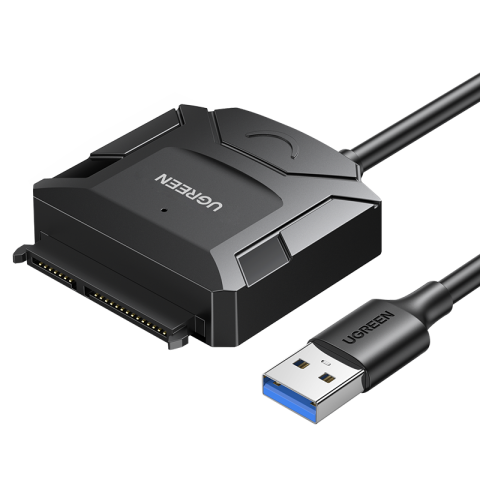 Ugreen Αντάπτορας για Σκληρό Δίσκο 2.5"/3.5" SATA σε USB-A 3.0 Μαύρος CR108 20611