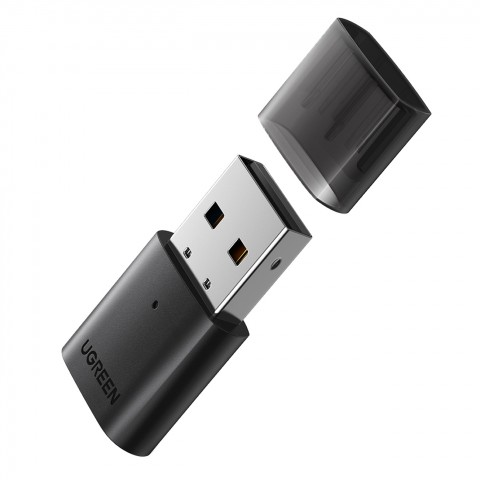 Ugreen Αντάπτορας USB Bluetooth 5.0 CM390 με Εμβέλεια 20m Μαύρος 80889 CM390