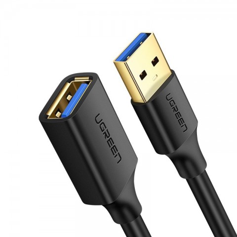 Ugreen Καλώδιο Επέκτασης USB 3.0 Θηλυκό USB-A σε Αρσενικό USB-A 1m Μαύρο
