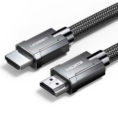 Ugreen Καλώδιο HDMI Αρσενικό σε HDMI Αρσενικό 2.1 Πλεκτό 8K HDMI 2m Σκούρο Γκρι HD135 70321