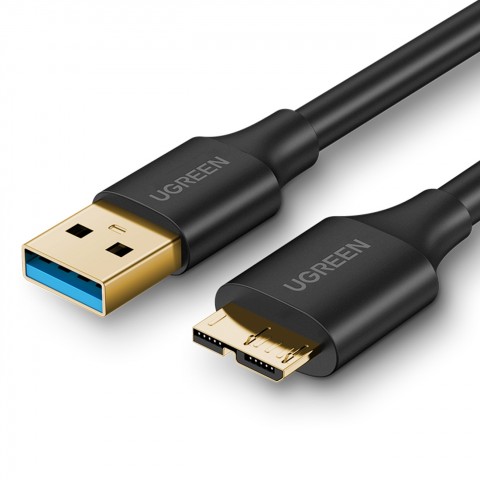 Ugreen Καλώδιο Αντάπτορας USB-A σε Micro USB-B SuperSpeed 5Gb/s 1m Μαύρο US130 10841
