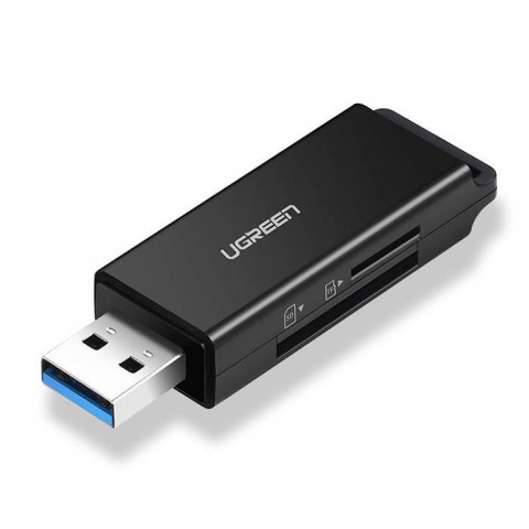 Ugreen Card Reader USB 3.0 για SD/microSD CM104 Μαύρο 40752