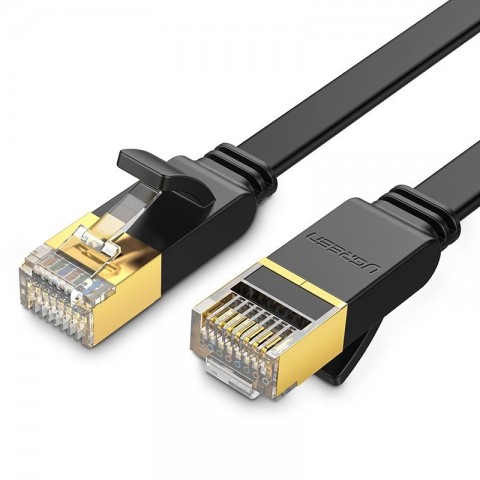 Ugreen Καλώδιο Δικτύου Ethernet Flat U/FTP (STP) Cat.7 5m Μαύρο NW106 11263