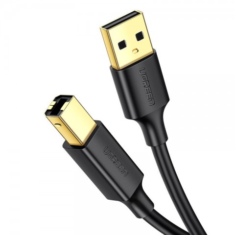 Ugreen Καλώδιο USB-A σε USB-B 480 Mbps 1.5m Μαύρο US135 10350