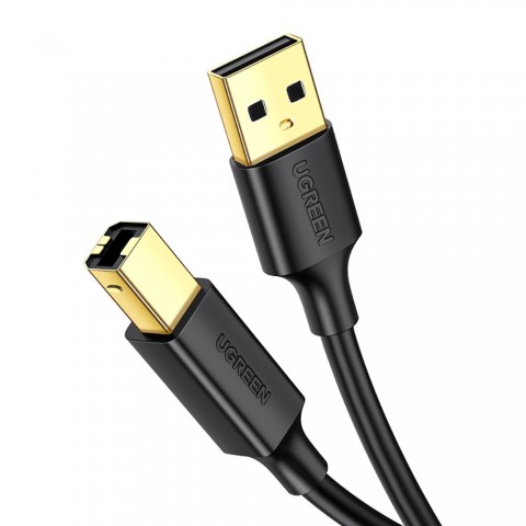 Ugreen Καλώδιο USB-A σε USB-B 480 Mbps 1m Μαύρο US135 20846