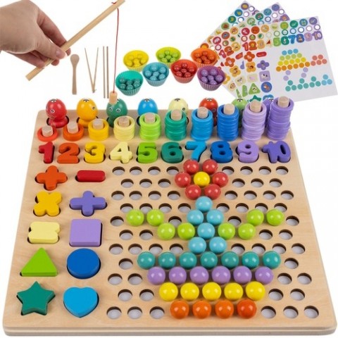 Εκπαιδευτικό Παιχνίδι Beads από Ξύλο για 4+ Ετών 00017252