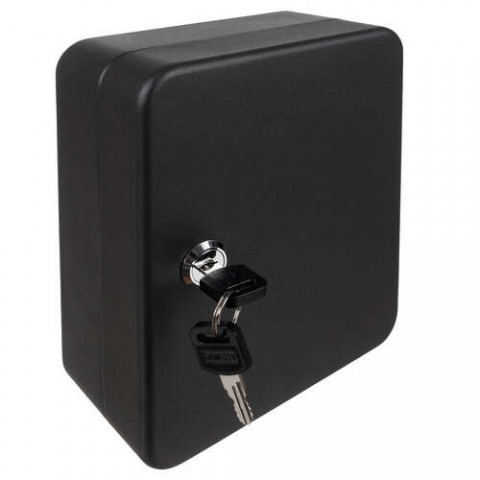 Επιτοίχια Κλειδοθήκη Ασφαλείας 30 Θέσεων Μεταλλική 16x7.7x20cm σε Μαύρο Χρώμα 00022631