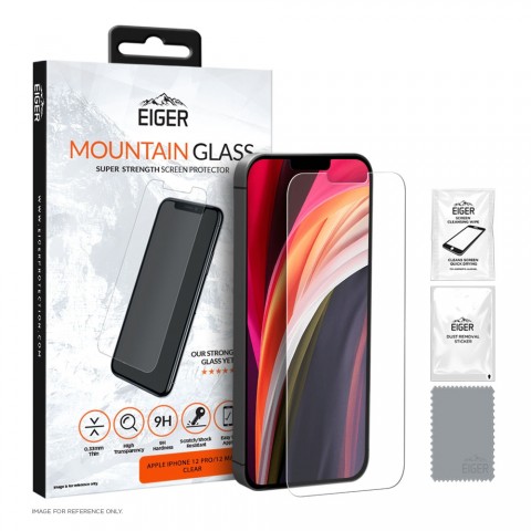Eiger Mountain 2.5D προστατευτικό τζάμι για iPhone 12/12 Pro Clear EGMSP00142