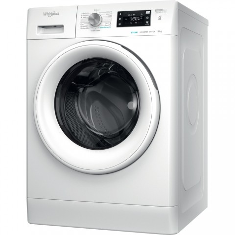 Whirlpool Πλυντήριο Ρούχων 9kg με Ατμό 1400 Στροφών Λευκό FFB 9458 WV EE
