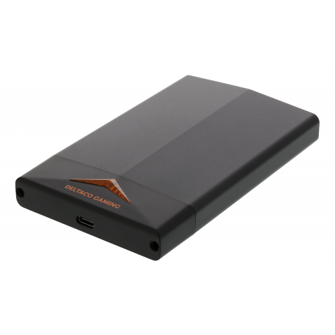 Deltaco Gaming Θήκη Σκληρού Δίσκου 2.5" Sata HDD/SSD USB-C 3.1 Gen 2 10 Gbit/s Μαύρη GAM-091